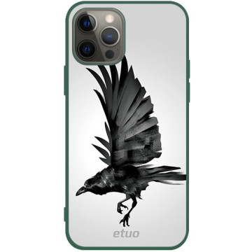 Phone case - casey Soft Flex Design - Wild Animals - Raven - green