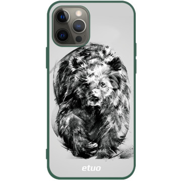 Phone case - casey Soft Flex Design - Wild Animals - Graphic Bears - green
