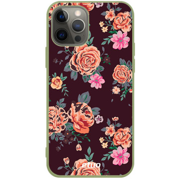 Phone case - casey Soft Flex Design - Autumn - Autumn roses - khaki