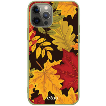 Phone case - casey Soft Flex Design - Autumn - Autumn leaves - khaki