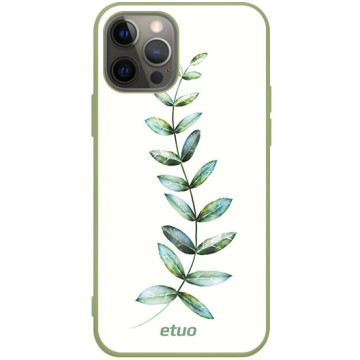 Phone case - casey Soft Flex Design - Botanic - Twig - khaki