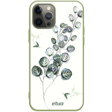 Phone case - casey Soft Flex Design - Botanic - Green creeper field - khaki