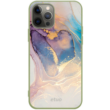 Phone case - casey Soft Flex Design - Gold Abstract - Watercolor design - khaki