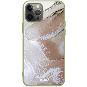 Phone case - casey Soft Flex Design - Gold Abstract - Sand marble - khaki