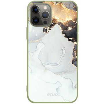 Phone case - casey Soft Flex Design - Gold Abstract - Ash and gold - khaki