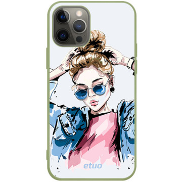 Phone case - casey Soft Flex Design - Fashion Girls - Vogue Girl - khaki