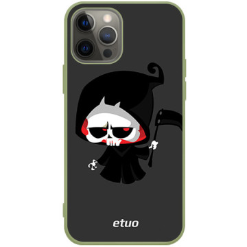 Phone case - casey Soft Flex Design - Horror - Death with a scythe - khaki
