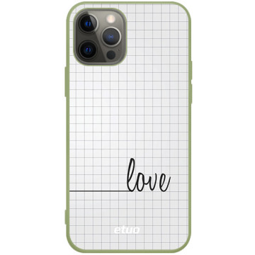 Phone case - casey Soft Flex Design - Minimalist - Checkered Case - khaki