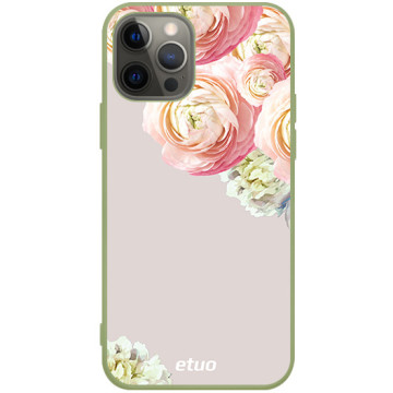 Phone case - casey Soft Flex Design - PasteLove - Pastel roses - khaki