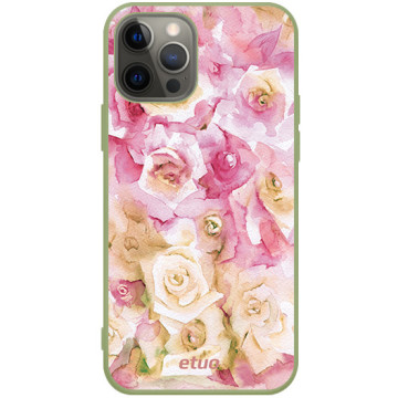 Phone case - casey Soft Flex Design - PasteLove - Watercolor Roses - khaki