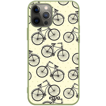 Phone case - casey Soft Flex Design - Vintage - Retro bikes - khaki