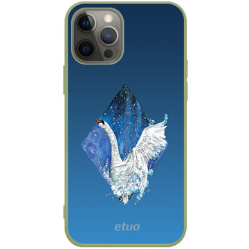 Etui na telefon - casey Soft Flex Design - Water stories - Swan - khaki