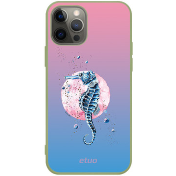 Etui na telefon - casey Soft Flex Design - Water stories - Seahorse - khaki