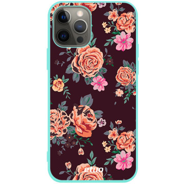 Phone case - casey Soft Flex Design - Autumn - Autumn roses - mint