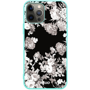 Phone case - casey Soft Flex Design - Autumn - Roses in negative - mint