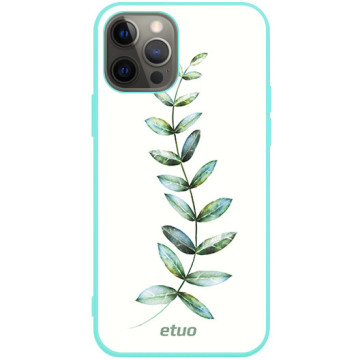 Phone case - casey Soft Flex Design - Botanic - Twig - mint