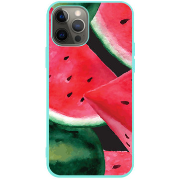 Phone case - casey Soft Flex Design - Fruits and Tropical - Juicy watermelons - mint