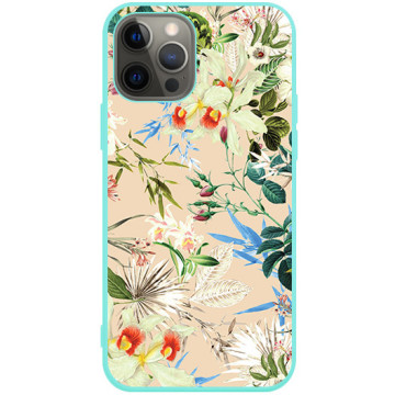 Phone case - casey Soft Flex Design - Fruits and Tropical - Small flowers - mint