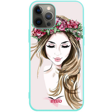 Phone case - casey Soft Flex Design - Fashion Girls - Natural look - mint