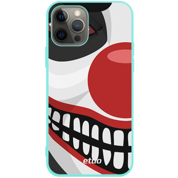Phone case - casey Soft Flex Design - Horror - Clown horror - mint