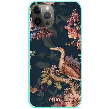 Etui na telefon - casey Soft Flex Design - Floral impressions - Kasiags Bird songs - miętowy