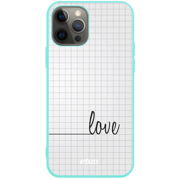Phone case - casey Soft Flex Design - Minimalist - Checkered Case - mint