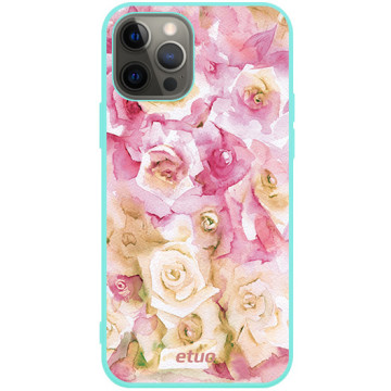 Phone case - casey Soft Flex Design - PasteLove - Watercolor Roses - mint