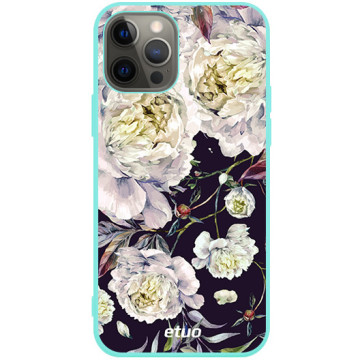 Phone case - casey Soft Flex Design - PasteLove - Peonies - mint