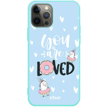 Phone case - casey Soft Flex Design - Unicorn - Loved - mint
