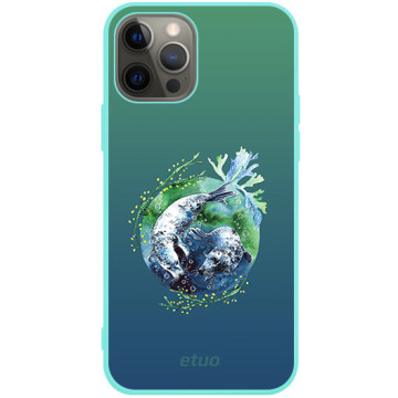 Etui na telefon - casey Soft Flex Design - Water stories - Seal - miętowy