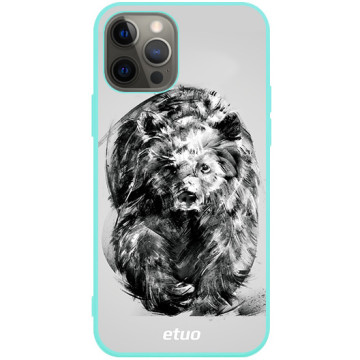 Phone case - casey Soft Flex Design - Wild Animals - Graphic Bears - mint
