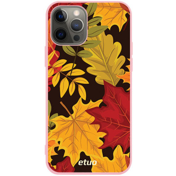 Phone case - casey Soft Flex Design - Autumn - Autumn leaves - pink