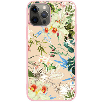 Phone case - casey Soft Flex Design - Fruits and Tropical - Small flowers - pink