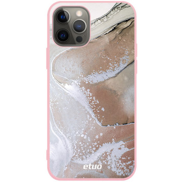 Phone case - casey Soft Flex Design - Gold Abstract - Sand marble - pink