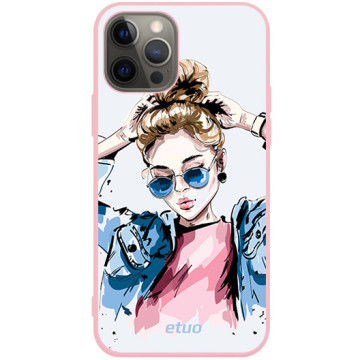 Phone case - casey Soft Flex Design - Fashion Girls - Vogue Girl - pink