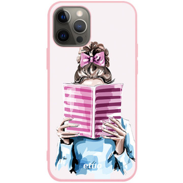 Phone case - casey Soft Flex Design - Fashion Girls - Book lover - pink