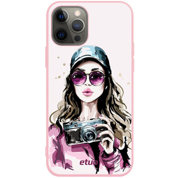 Phone case - casey Soft Flex Design - Fashion Girls - Photo geek - pink