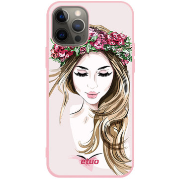 Phone case - casey Soft Flex Design - Fashion Girls - Natural look - pink