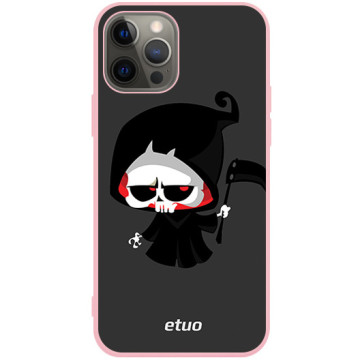 Phone case - casey Soft Flex Design - Horror - Death with a scythe - pink