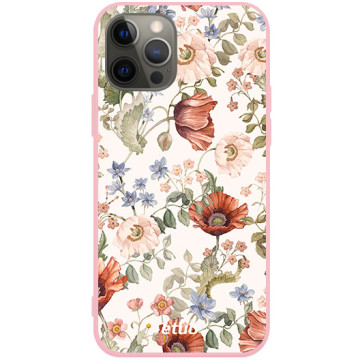 Etui na telefon - casey Soft Flex Design - Floral impressions - Kasiags Field poppies - różowy
