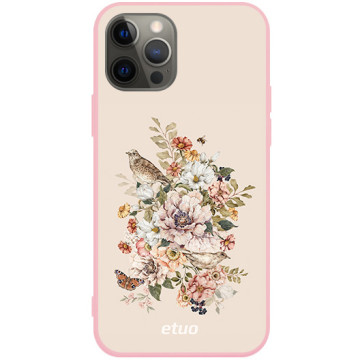 Etui na telefon - casey Soft Flex Design - Floral impressions - Kasiags Romantic grove - różowy