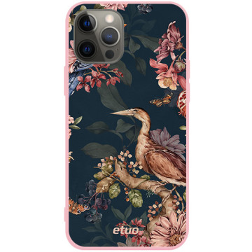 Etui na telefon - casey Soft Flex Design - Floral impressions - Kasiags Bird songs - różowy