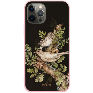 Etui na telefon - casey Soft Flex Design - Floral impressions - Kasiags On a branch - różowy