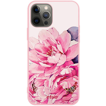 Phone case - casey Soft Flex Design - PasteLove - Pastel peony - pink