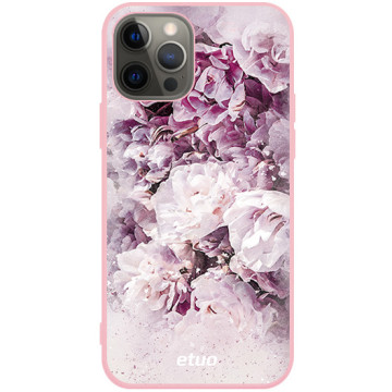 Phone case - casey Soft Flex Design - PasteLove - Purple Flowers - pink