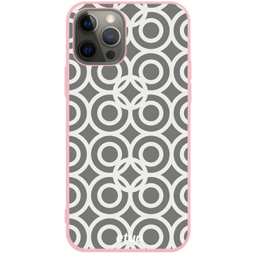 Phone case - casey Soft Flex Design - Simple Design - Wallpaper with circles - pink