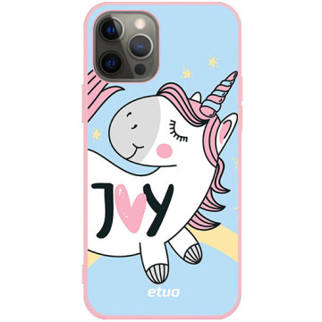 Phone case - casey Soft Flex Design - Unicorn - I love you - pink