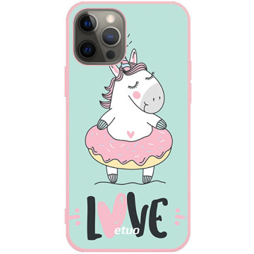 Phone case - casey Soft Flex Design - Unicorn - Unicorn Love - pink