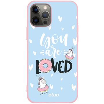Phone case - casey Soft Flex Design - Unicorn - Loved - pink