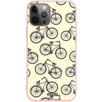Phone case - casey Soft Flex Design - Vintage - Retro bikes - pink